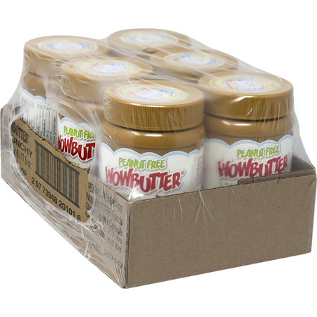 WOWBUTTER Peanut Free Spread Jars Crunchy 17.6 oz., PK6 20101